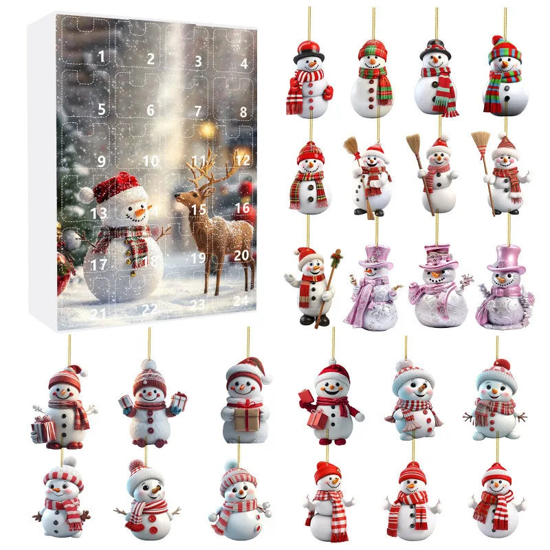 Calendrier de l'Avent de Noël Joyeux avec 24 Surprises Amusantes