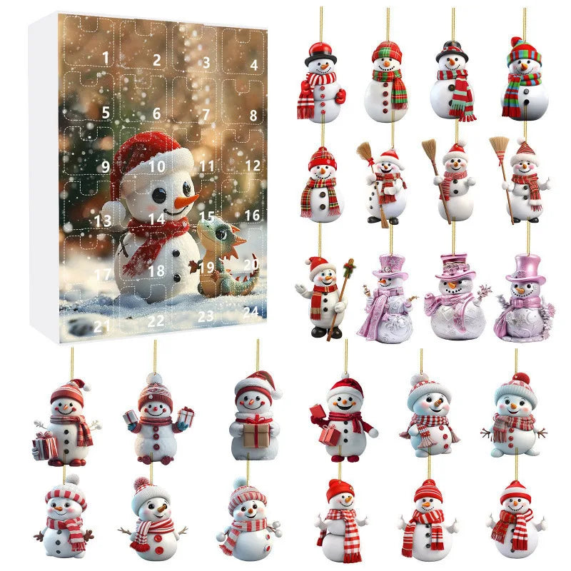 Calendrier de l'Avent de Noël Joyeux avec 24 Surprises Amusantes