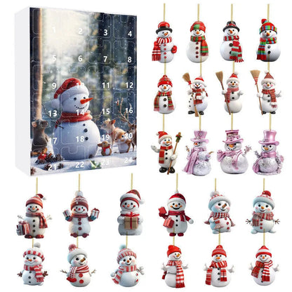 Calendrier de l'Avent de Noël Joyeux avec 24 Surprises Amusantes
