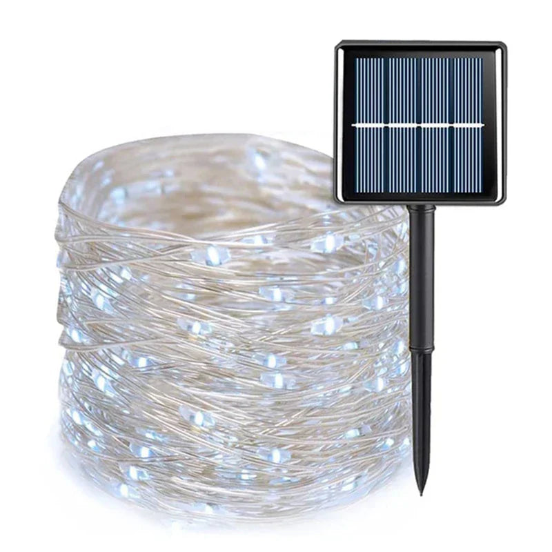 Lumière de Jardin Solaire Guirlande LED Extérieure - Foivo