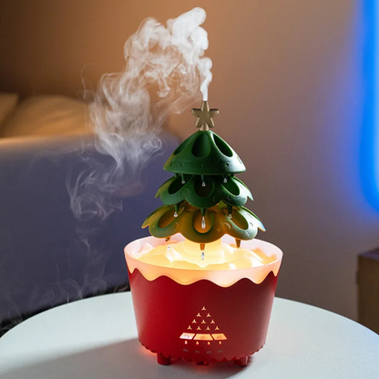 Diffuseur de parfum bois élégant avec lumière LED et télécommande