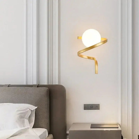 Lampe Murale LED Chic Or et Noir - blxckfr