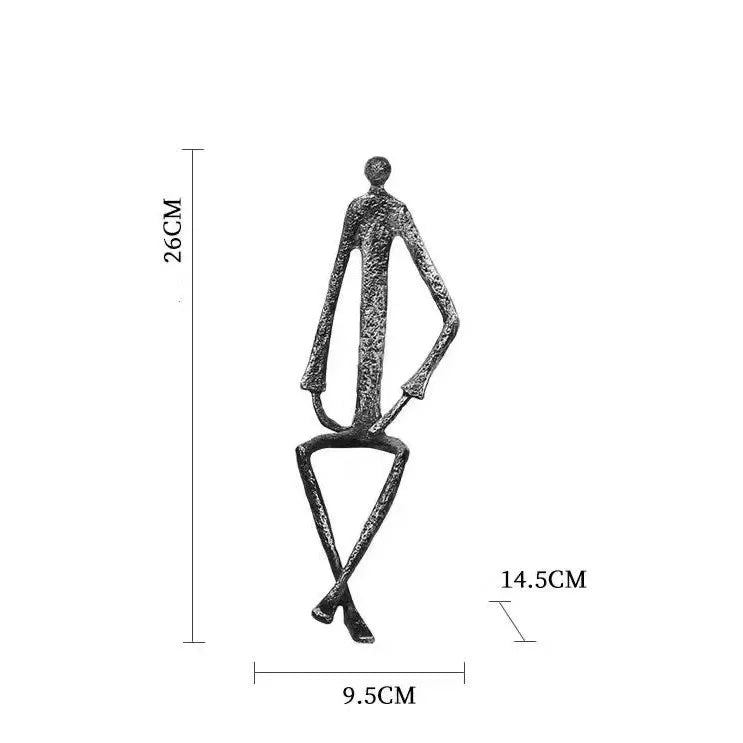 Figurine Abstraite en Métal pour Décoration 7