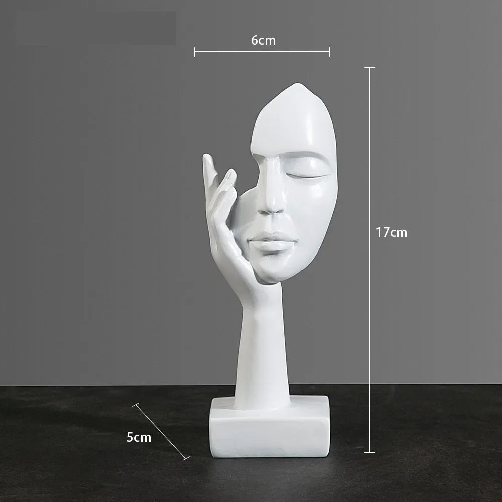 Figurine Abstraite en Résine pour Décoration Intérieure 12