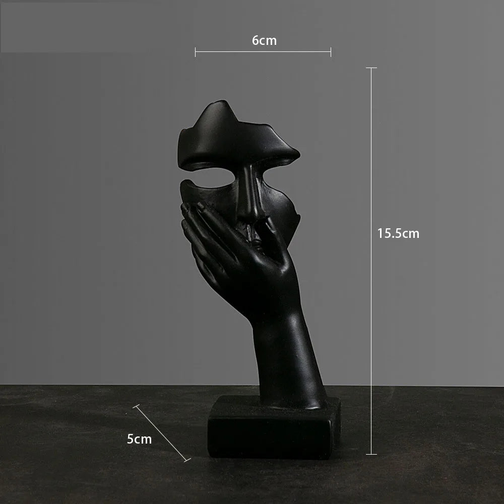 Figurine Abstraite en Résine pour Décoration Intérieure 14