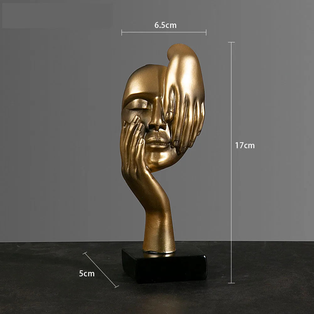 Figurine Abstraite en Résine pour Décoration Intérieure 17