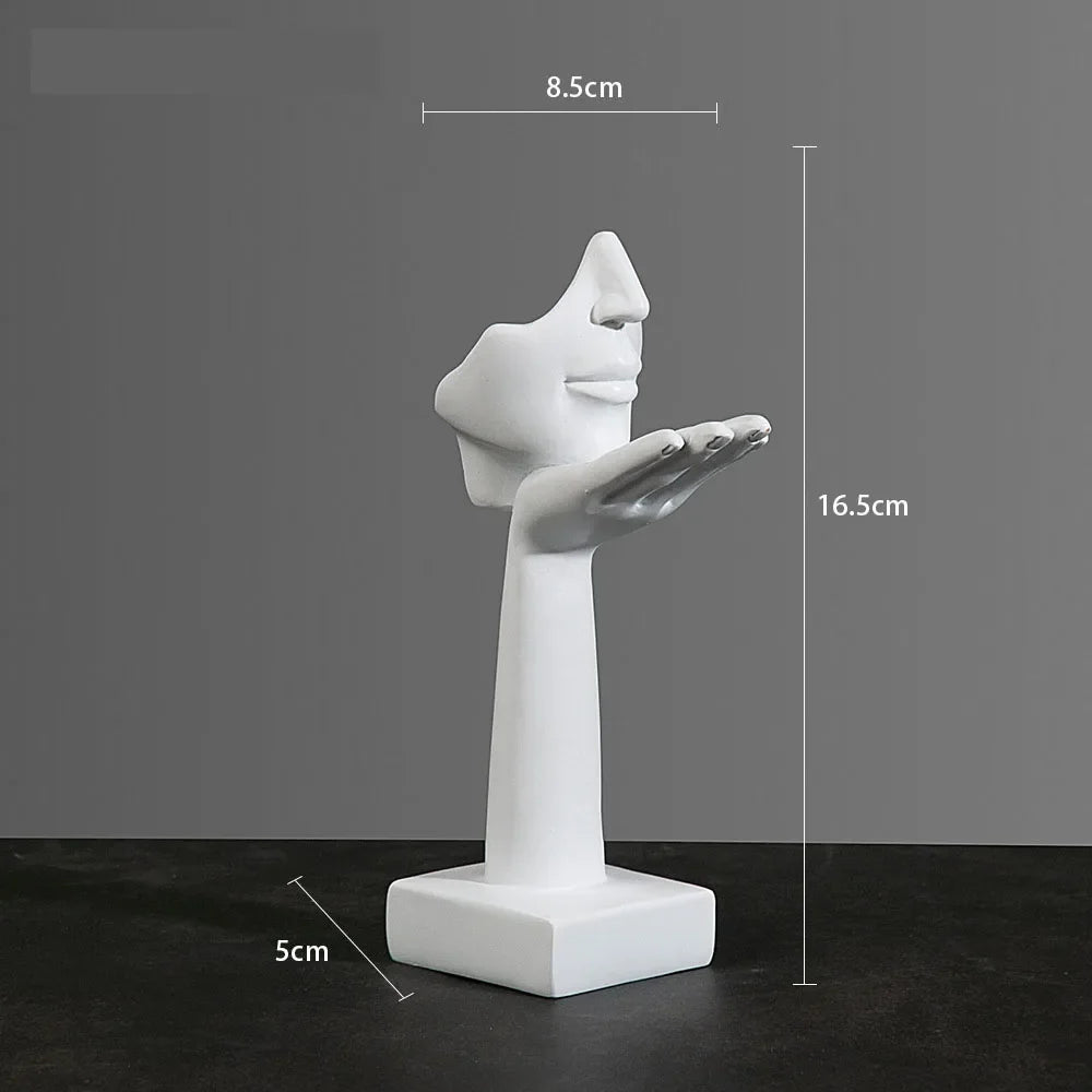 Figurine Abstraite en Résine pour Décoration Intérieure 18