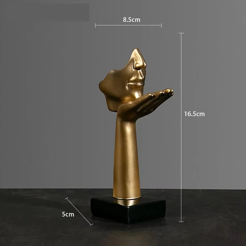 Figurine Abstraite en Résine pour Décoration Intérieure 19