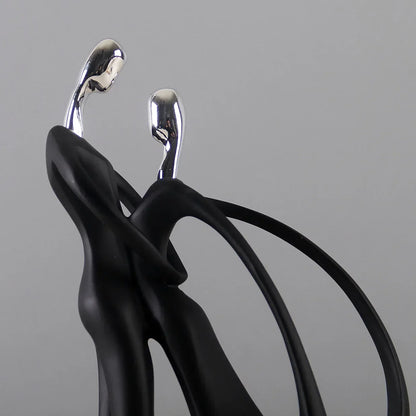 Figurines de Couple Dansant Art Nordique 3
