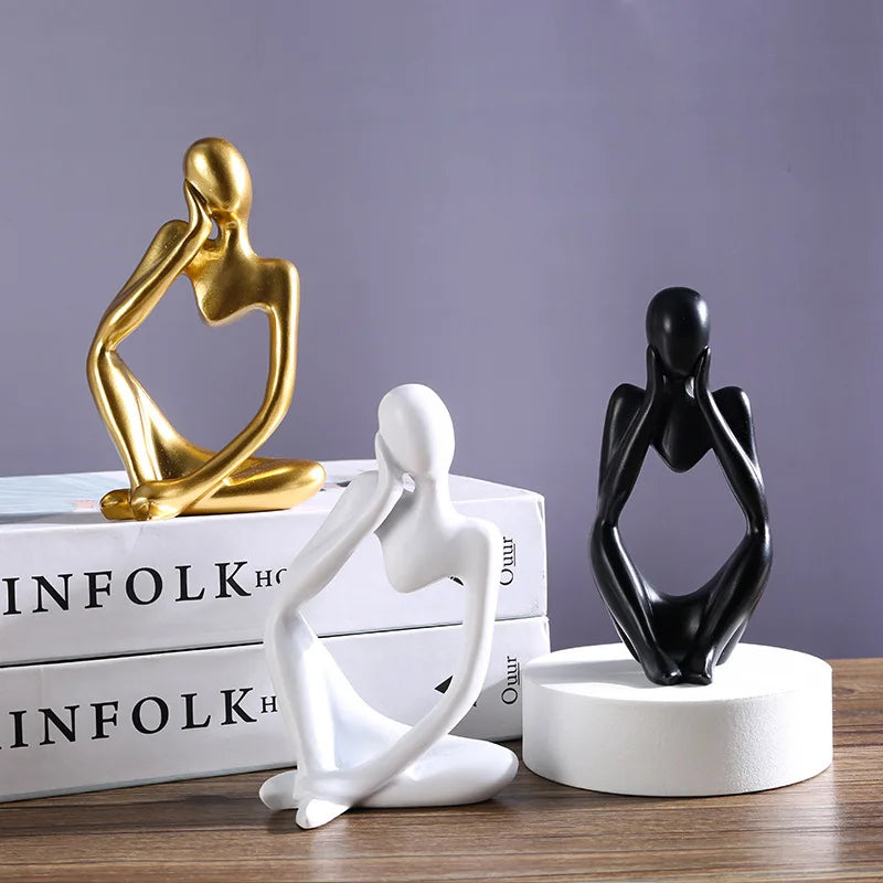 Figurines de Yoga Abstraites pour Décoration 1