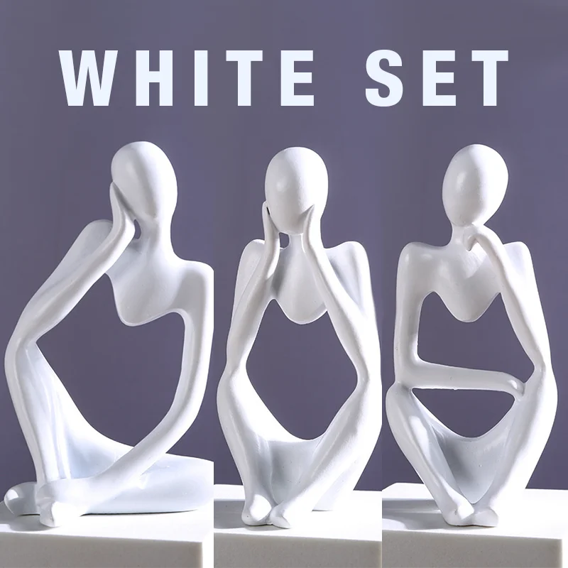 Figurines de Yoga Abstraites pour Décoration 13