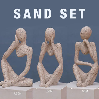 Figurines de Yoga Abstraites pour Décoration 15