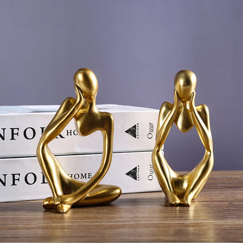 Figurines de Yoga Abstraites pour Décoration 2
