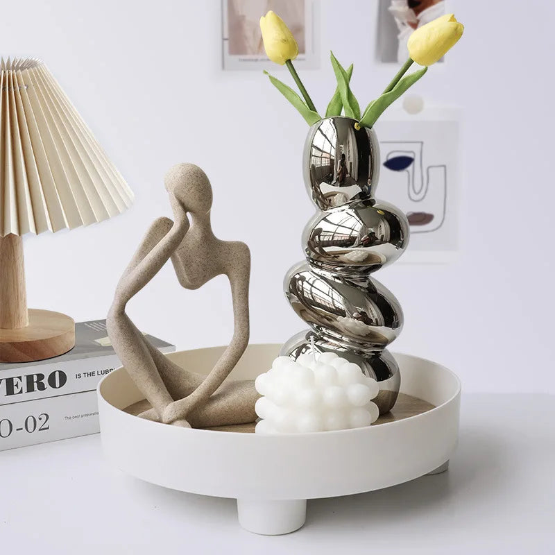 Figurines de Yoga Abstraites pour Décoration 3