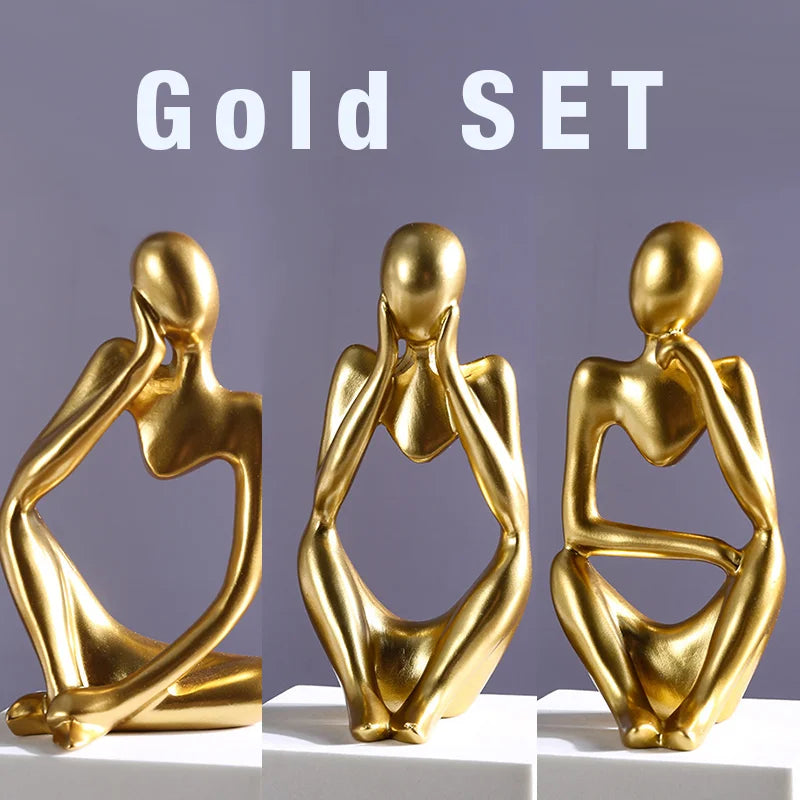 Figurines de Yoga Abstraites pour Décoration 7