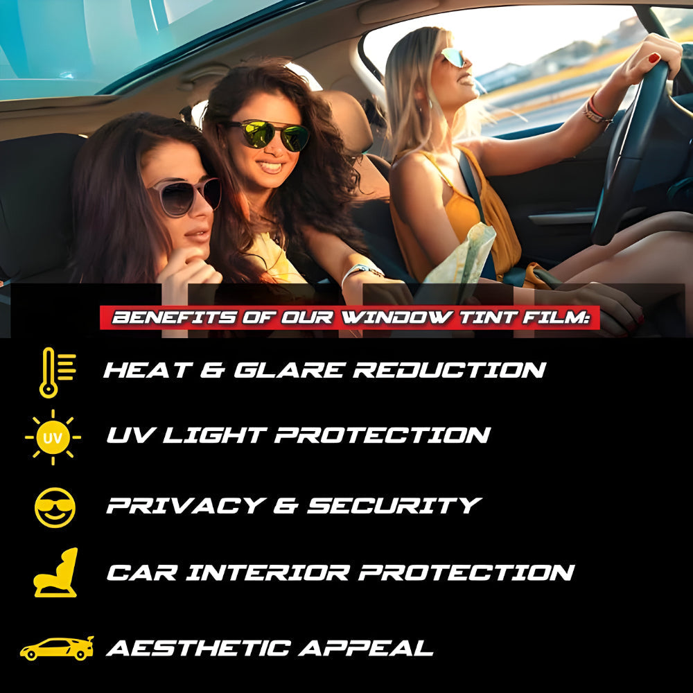 Film Teinté pour Vitres de Voiture Protection UV 4