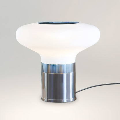 Lampe de Bureau en Verre Transparent avec LED Moderne