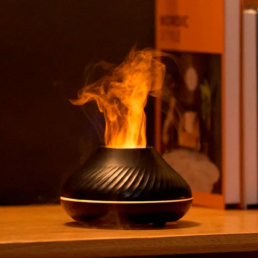 Diffuseur d'arôme avec effet flamme et humidificateur - BlxckFR