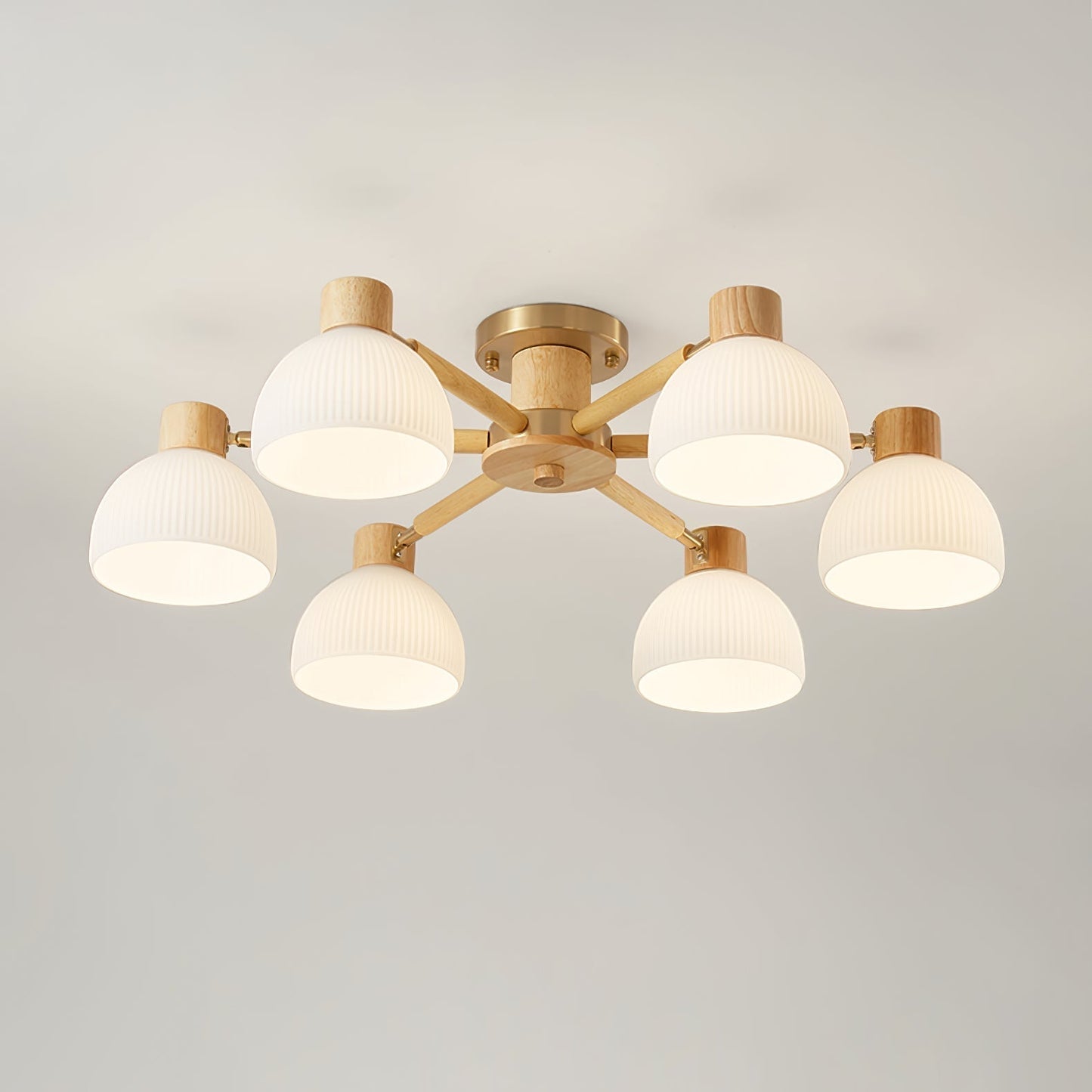 Lampe Plafond Design Élégant en Verre