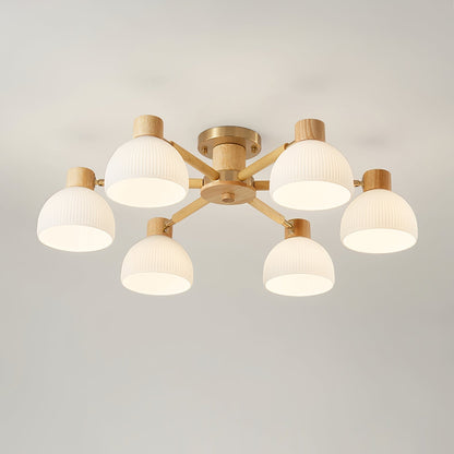 Lampe Plafond Design Élégant en Verre