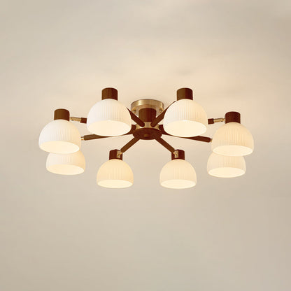 Lampe Plafond Design Élégant en Verre
