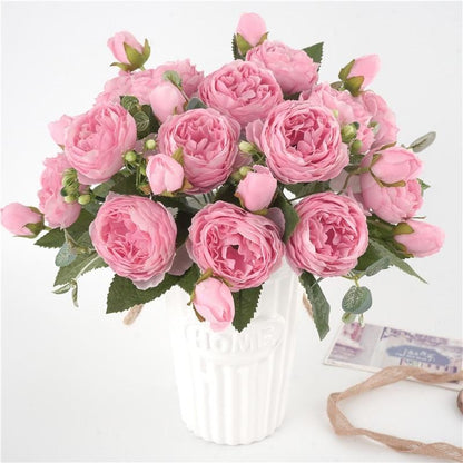 Centre de Table Floral Élégant en Pivoine
