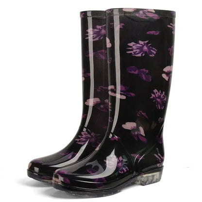 Bottes Hivernales Imperméables à Fleur pour Femme - Foivo