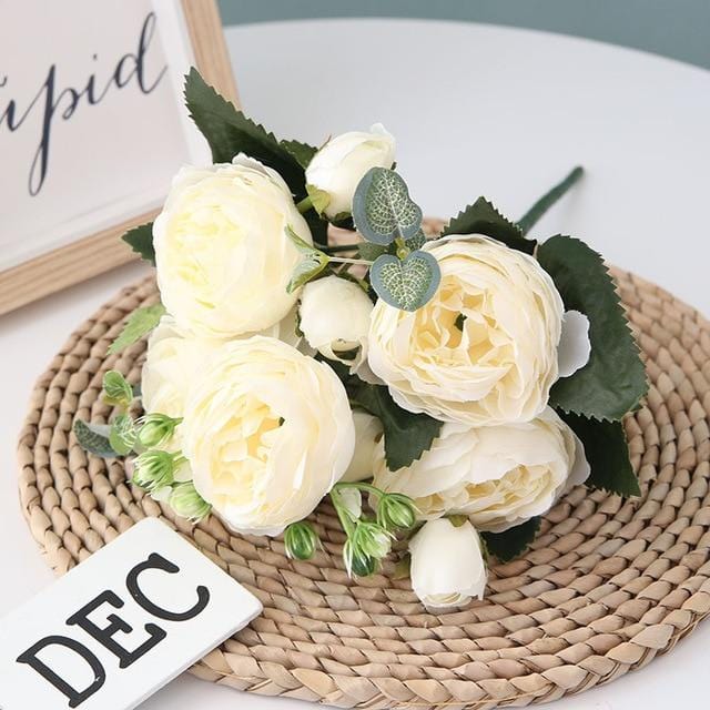 Fleurs de Pivoines Imitées - Décoration Intérieure Élégante - Foivo