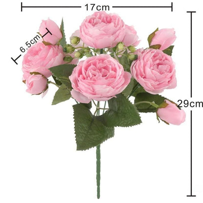 Fleurs de Pivoines Imitées - Décoration Intérieure Élégante