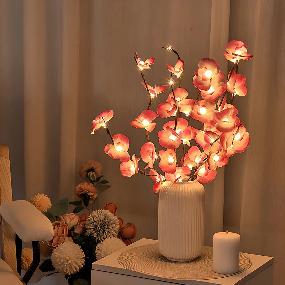 Lampe de Table LED Fleurie Décoration Chambre