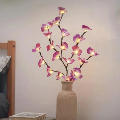 Lampe de Table LED Fleurie Décoration Chambre