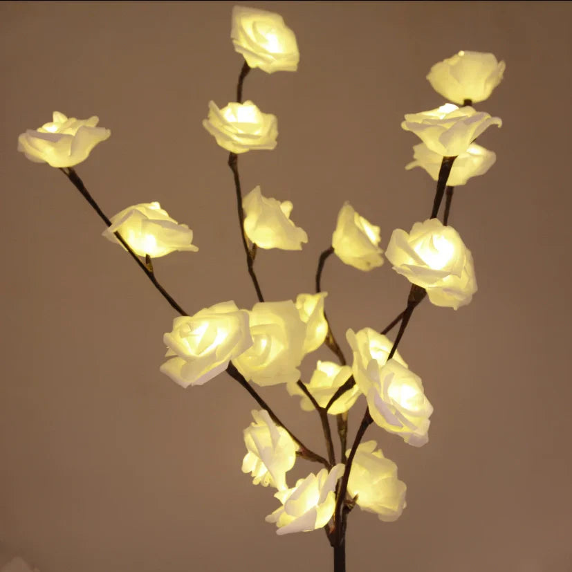 Lampe de Table LED Fleurie Décoration Chambre