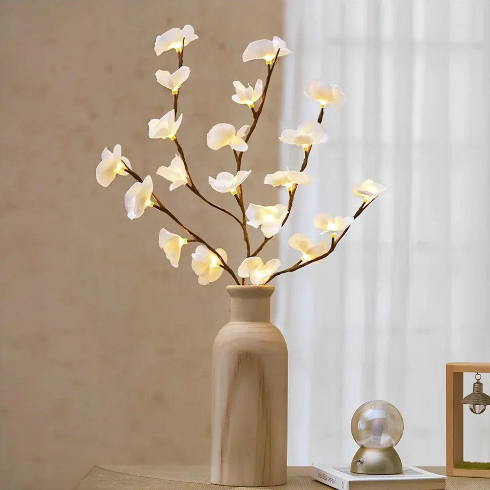 Lampe de Table LED Fleurie Décoration Chambre