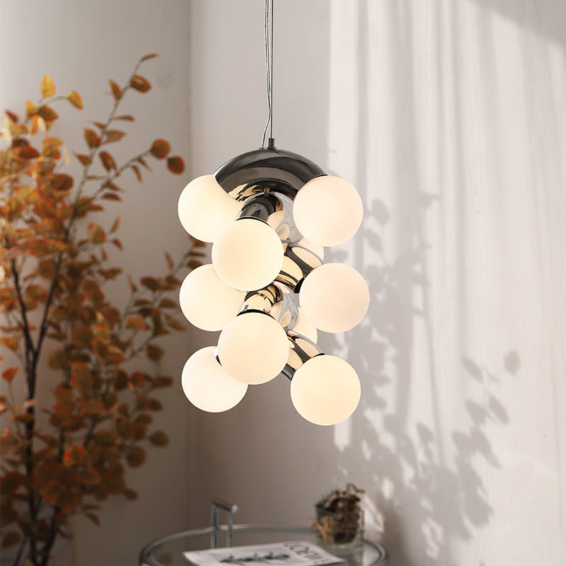 Lampe Suspendue Bauhaus Élégante Courbes Polies - Foivo