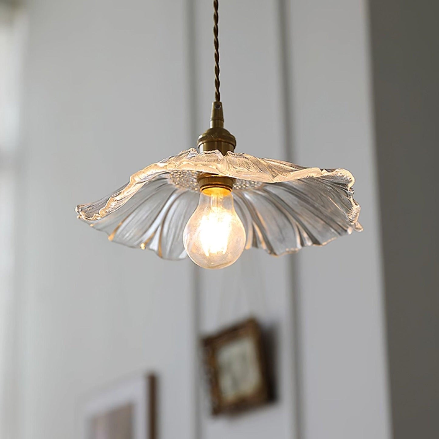 Lampe Verre Délicat Style Vintage - Foivo