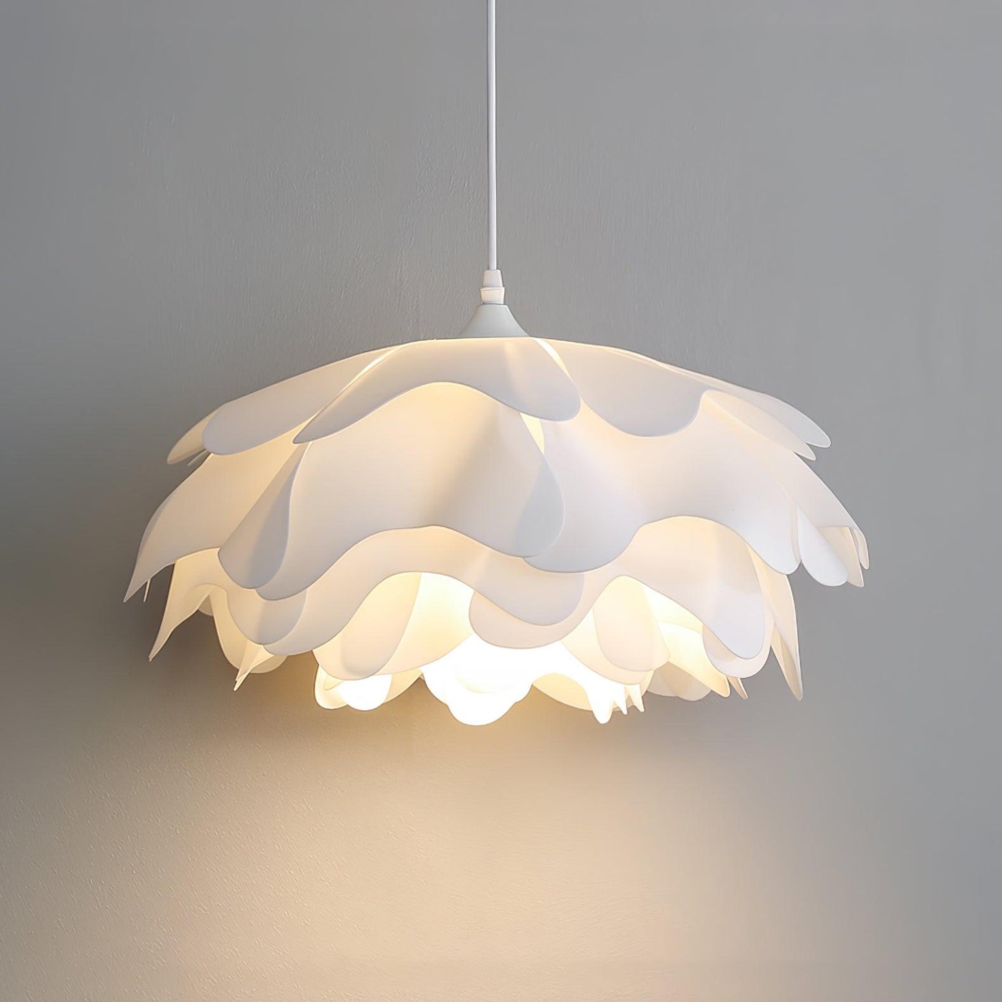 Luminaire Suspendu Floral Blanc LED - Foivo