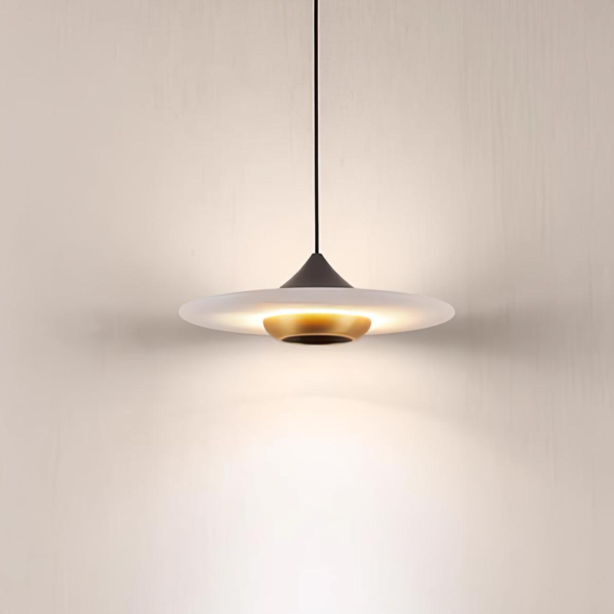 Lampe Suspendue en Marbre Élégante avec LED Intégré