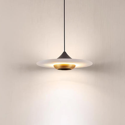 Lampe Suspendue en Marbre Élégante avec LED Intégré