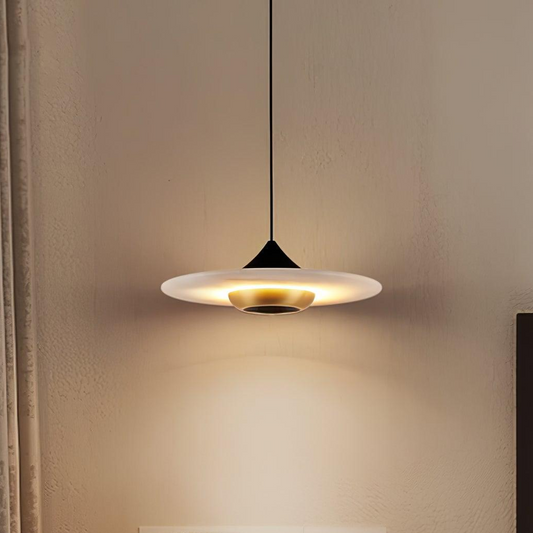 Lampe Suspendue en Marbre Élégante avec LED Intégré - Foivo