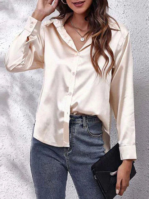 Chemisier Élégant Boutonné Femme - BlxckFR