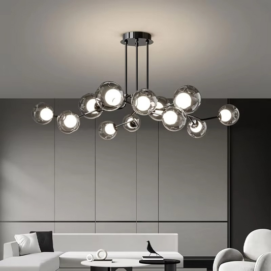 Lampe de Plafond en Verre Élégante Scandi - Foivo