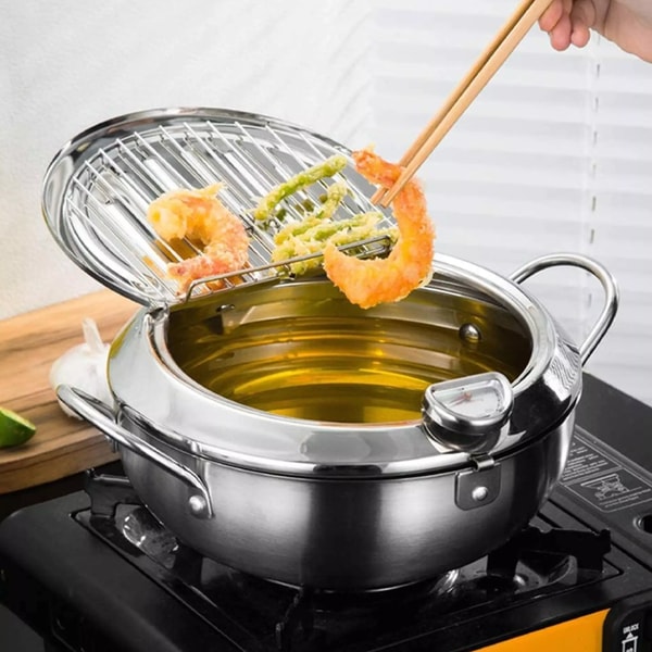 Friteuse Électrique Tout-en-Un Avec Thermomètre Intégré 4