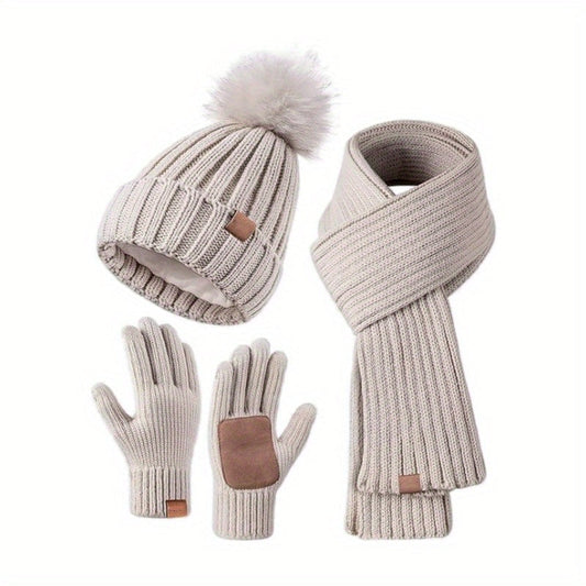 Kit Hiver Pratique : Chapeau, Écharpe et Gants Chauffants - Foivo