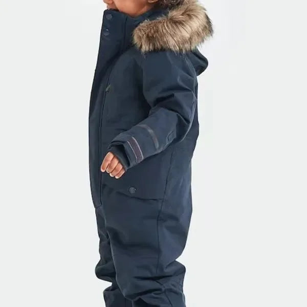 Combinaison Ski Enfant Étanche avec Capuchon Réglable