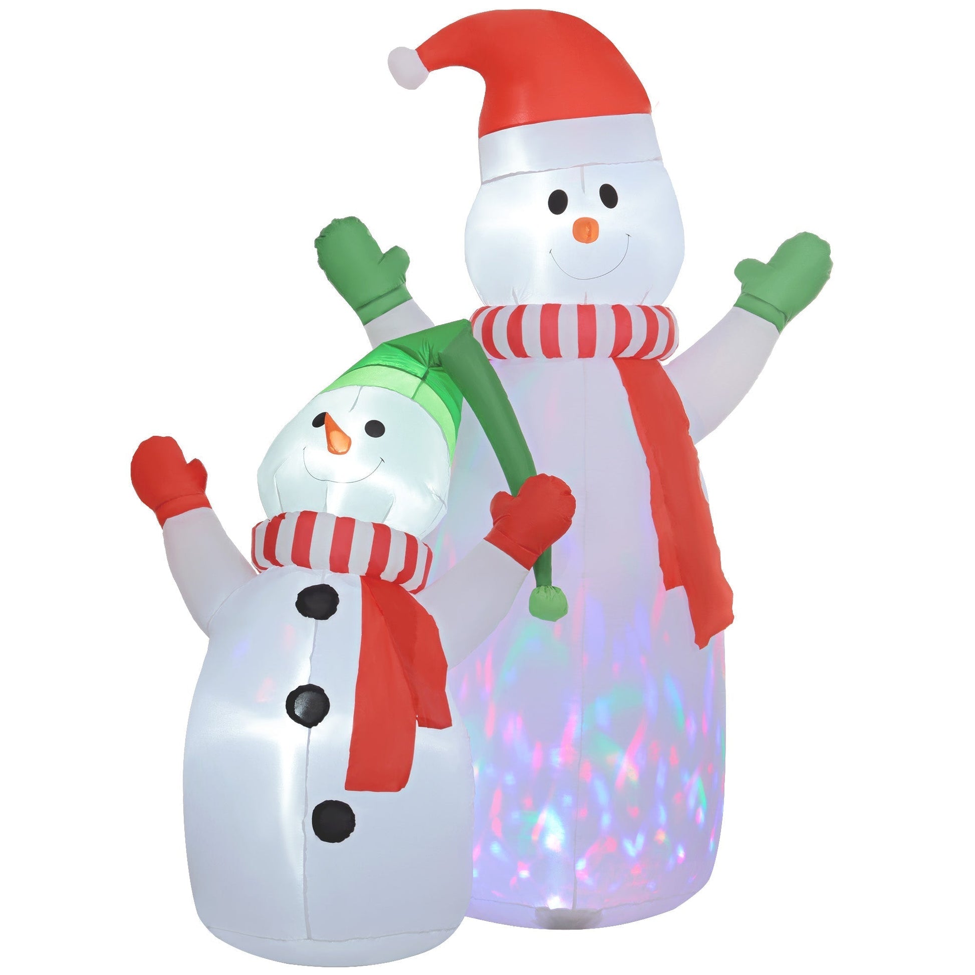 Décorations de Noël - Bonhomme de Neige Lumineux Géant pour Jardin - Foivo