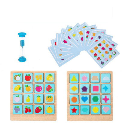 Jeux Éducatifs Bois Mémoire Enfant - BlxckFR