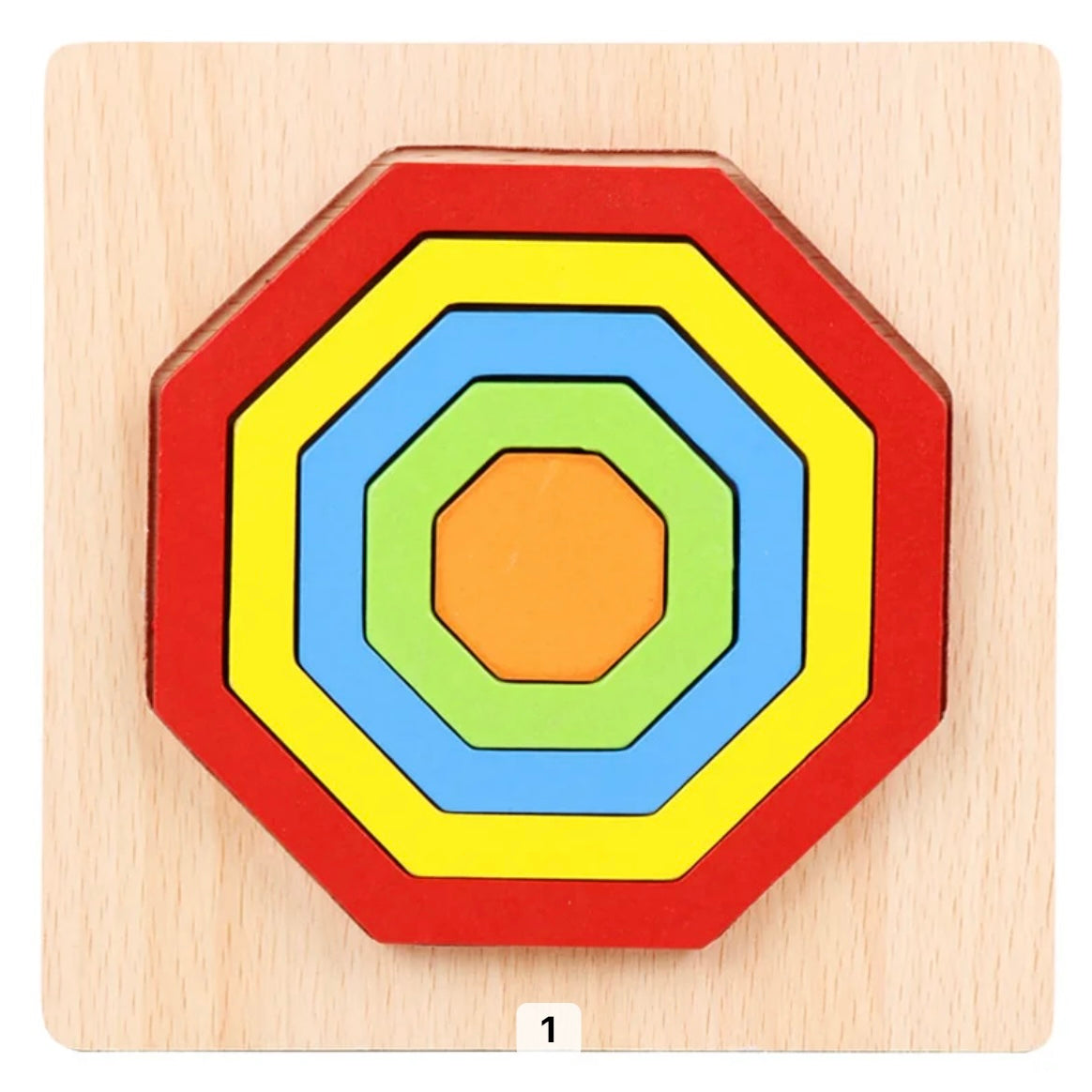 Jeu d'assemblage Géométrique En Bois