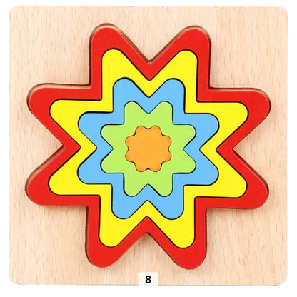 Jeu d'assemblage Géométrique En Bois