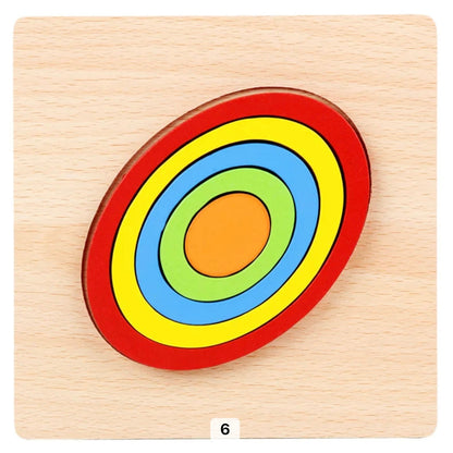Jeu d'assemblage Géométrique En Bois