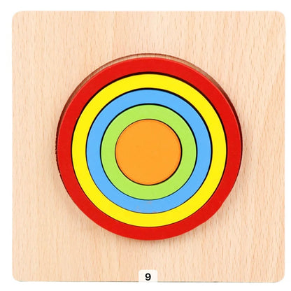 Jeu d'assemblage Géométrique En Bois